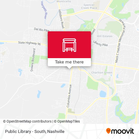 Mapa de Public Library - South