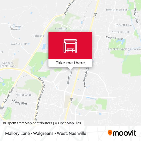 Mapa de Mallory Lane - Walgreens - West