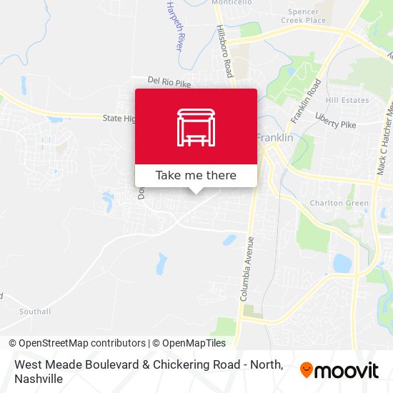 West Meade Boulevard & Chickering Road - North map