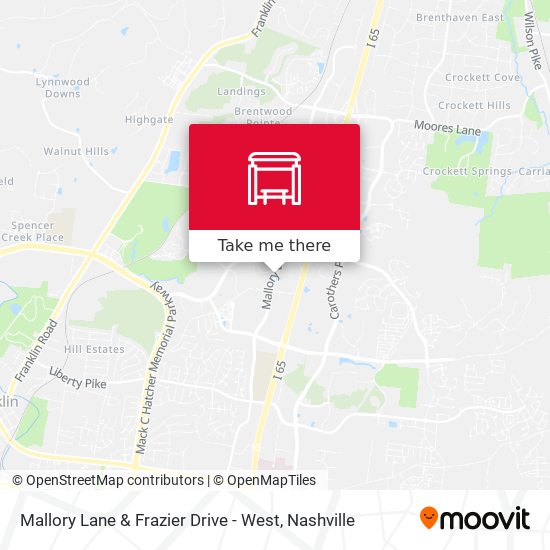 Mapa de Mallory Lane & Frazier Drive - West