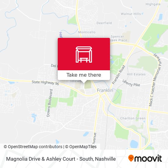 Magnolia Drive & Ashley Court - South map