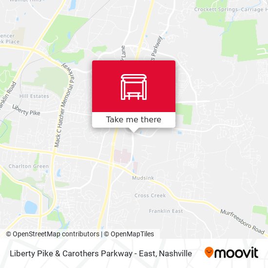 Mapa de Liberty Pike & Carothers Parkway - East
