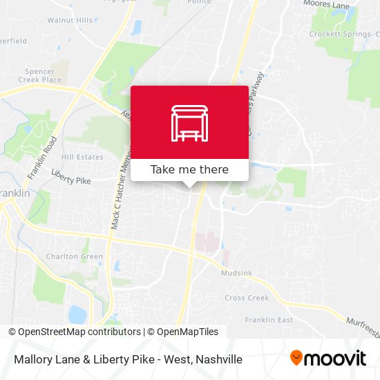 Mallory Lane & Liberty Pike - West map