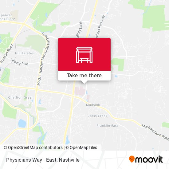 Physicians Way - East map
