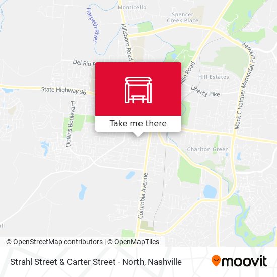Strahl Street & Carter Street - North map