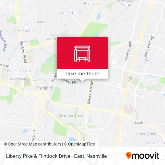 Liberty Pike & Flintlock Drive - East map