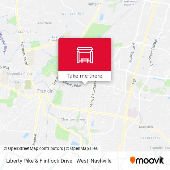 Liberty Pike & Flintlock Drive - West map