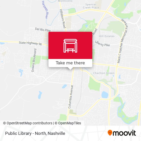 Mapa de Public Library - North