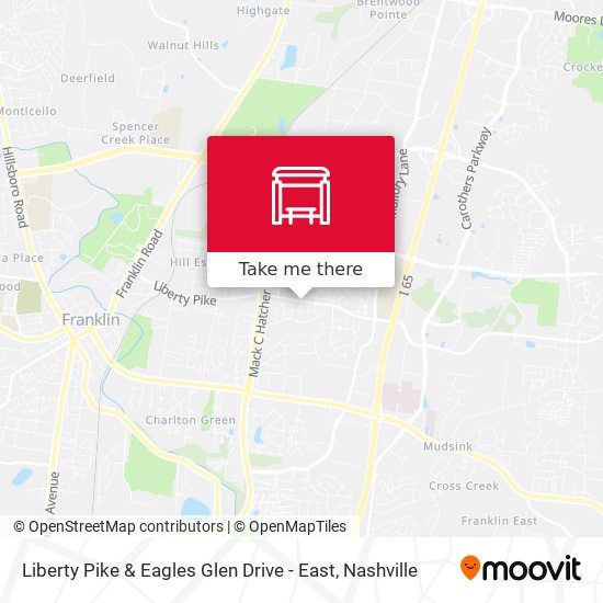 Liberty Pike & Eagles Glen Drive - East map