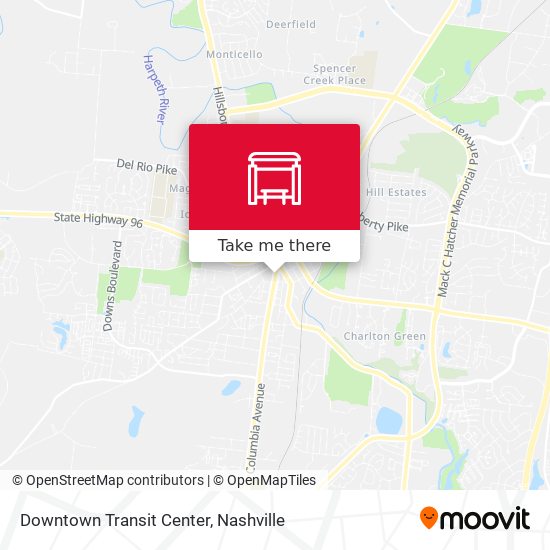 Downtown Transit Center map