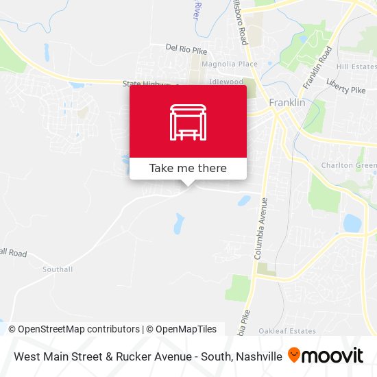 West Main Street & Rucker Avenue - South map