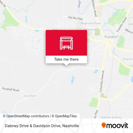 Dabney Drive & Davidson Drive map