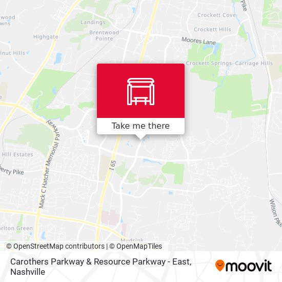 Mapa de Carothers Parkway & Resource Parkway - East