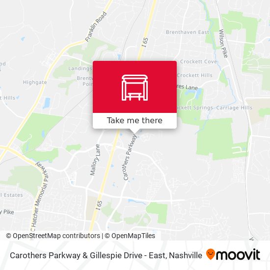 Carothers Parkway & Gillespie Drive - East map