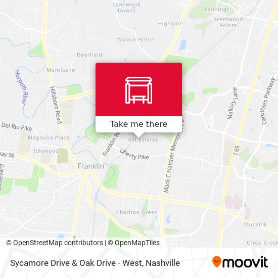 Mapa de Sycamore Drive & Oak Drive - West