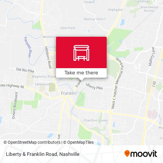 Liberty & Franklin Road map