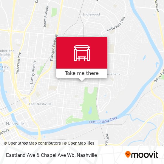 Eastland Ave & Chapel Ave Wb map
