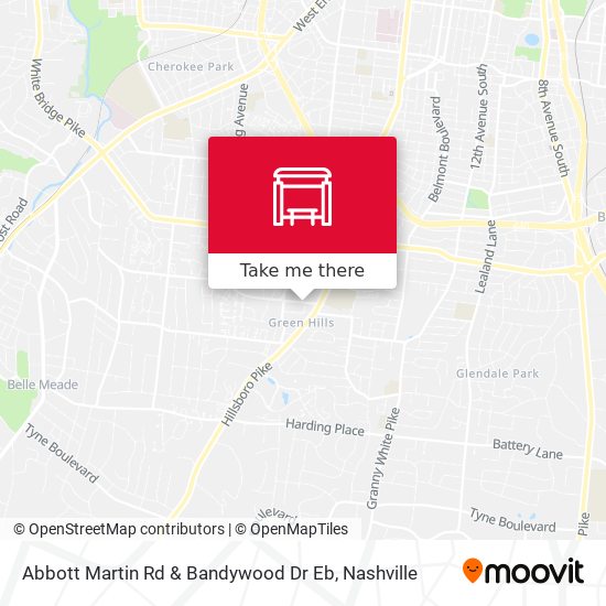 Mapa de Abbott Martin Rd & Bandywood Dr Eb