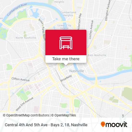 Mapa de Central 4th And 5th Ave - Bays 2, 18