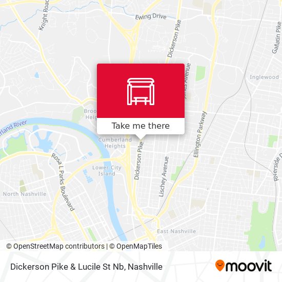 Dickerson Pike & Lucile St Nb map