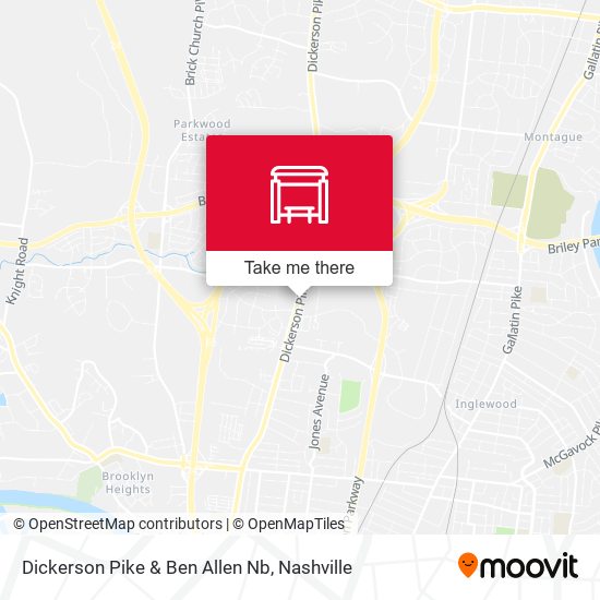 Dickerson Pike & Ben Allen Nb map