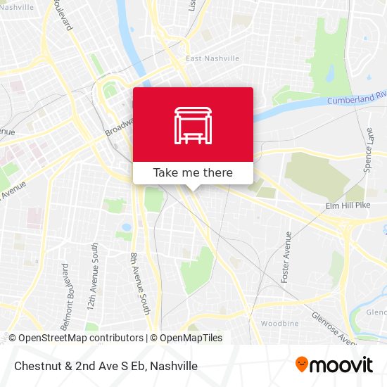 Chestnut & 2nd Ave S Eb map