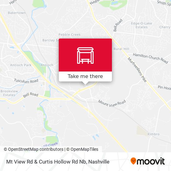 Mapa de Mt View Rd & Curtis Hollow Rd Nb