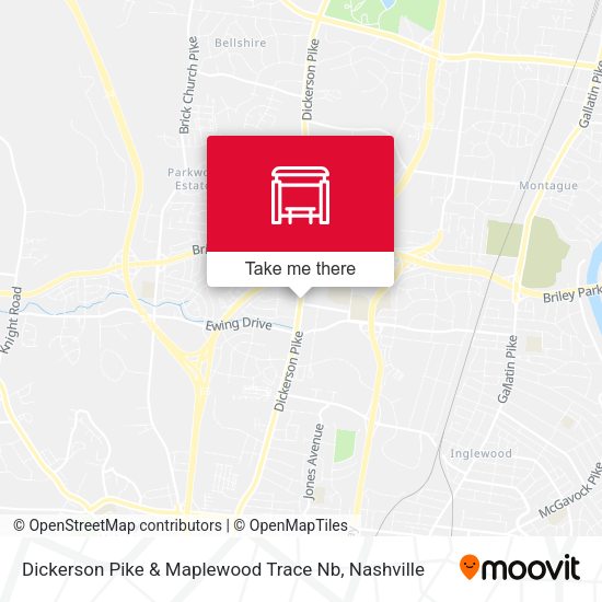 Dickerson Pike & Maplewood Trace Nb map