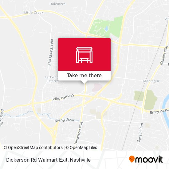 Mapa de Dickerson Rd Walmart Exit