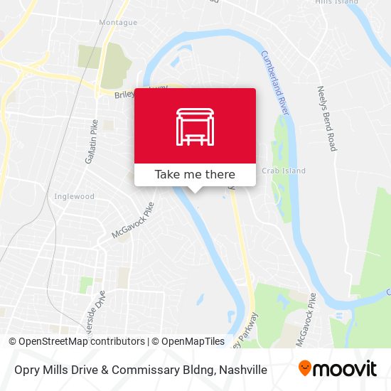 Opry Mills Drive & Commissary Bldng map