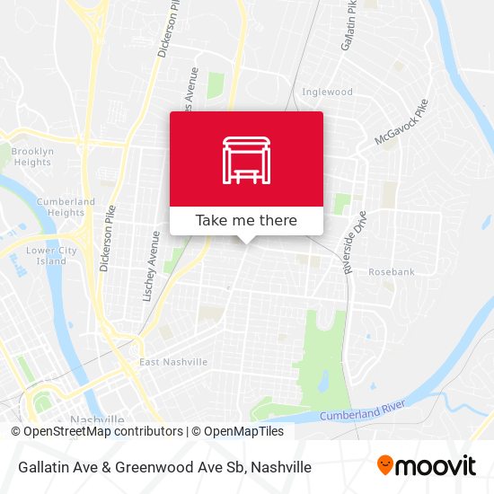 Gallatin Ave & Greenwood Ave Sb map