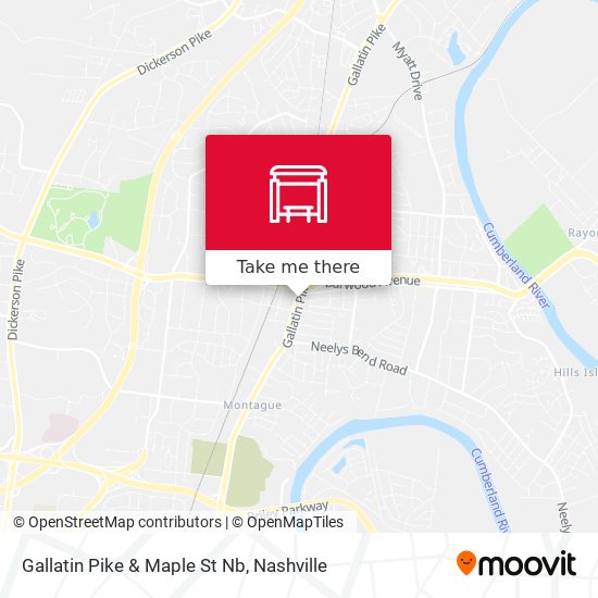 Gallatin Pike & Maple St Nb map