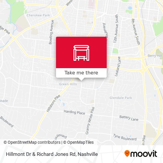 Hillmont Dr & Richard Jones Rd map