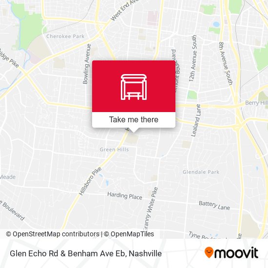 Mapa de Glen Echo Rd & Benham Ave Eb
