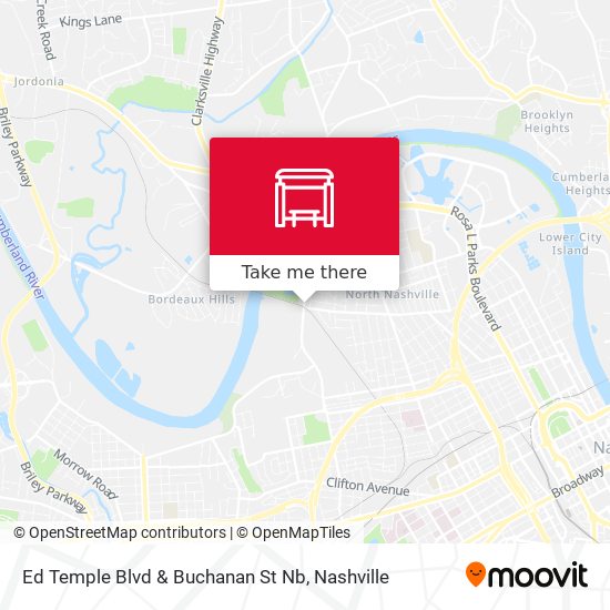 Ed Temple Blvd & Buchanan St Nb map