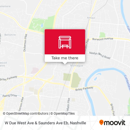 Mapa de W Due West Ave & Saunders Ave Eb