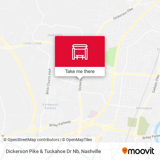 Dickerson Pike & Tuckahoe Dr Nb map