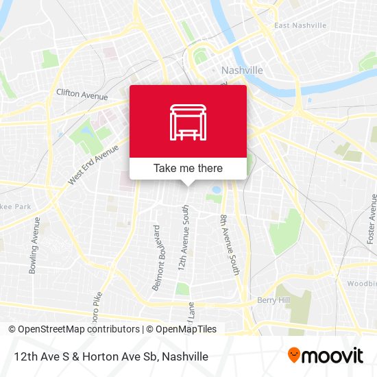 12th Ave S & Horton Ave Sb map