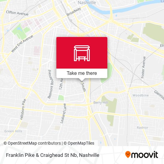 Mapa de Franklin Pike & Craighead St Nb