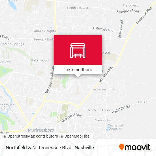 Northfield & N. Tennessee Blvd. map