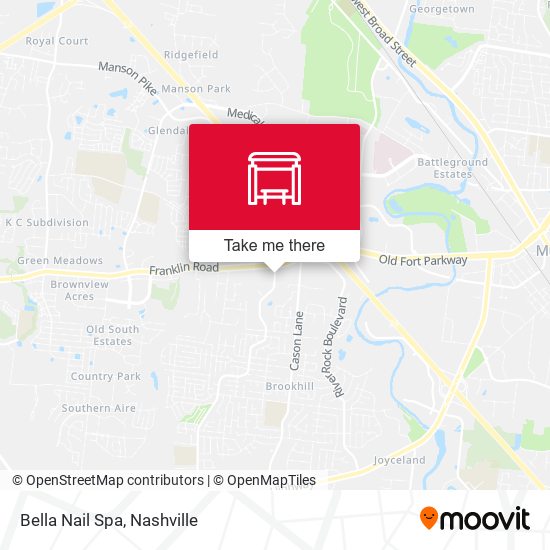 Mapa de Bella Nail Spa