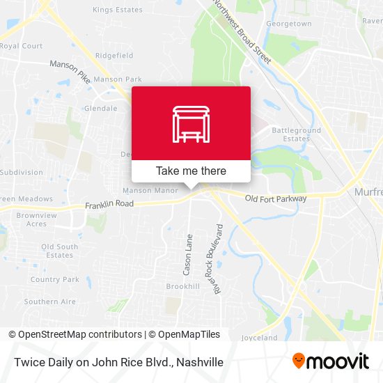 Mapa de Twice Daily on John Rice Blvd.