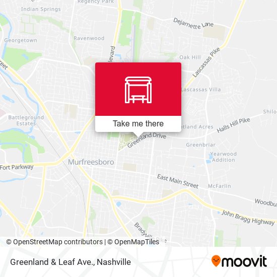Greenland & Leaf Ave. map