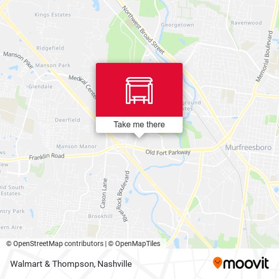 Walmart & Thompson map