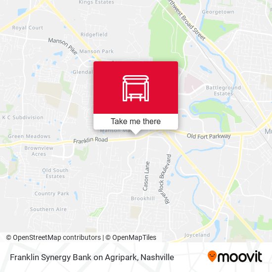 Franklin Synergy Bank on Agripark map