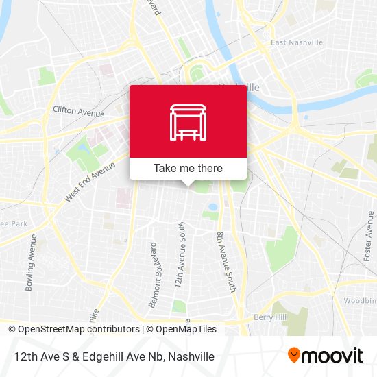 Mapa de 12th Ave S & Edgehill Ave Nb