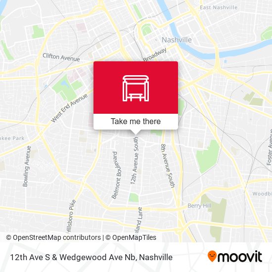 12th Ave S & Wedgewood Ave Nb map