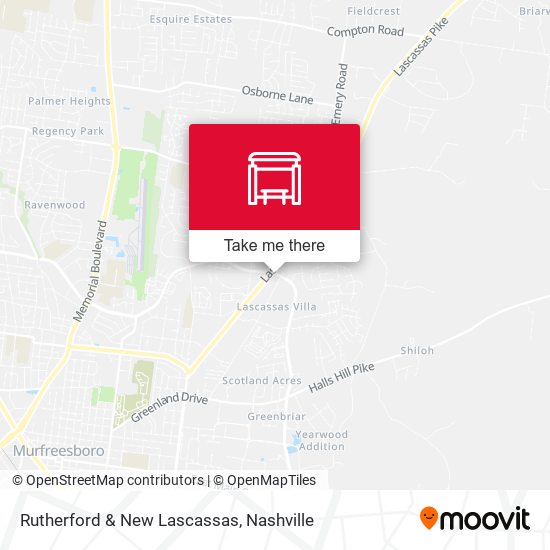 Rutherford & New Lascassas map