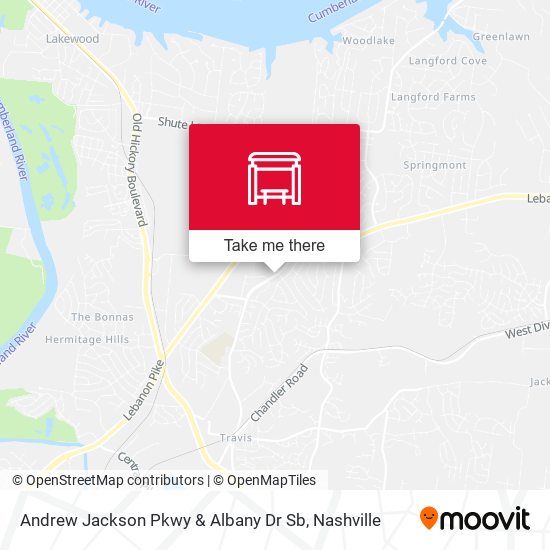 Andrew Jackson Pkwy & Albany Dr Sb map