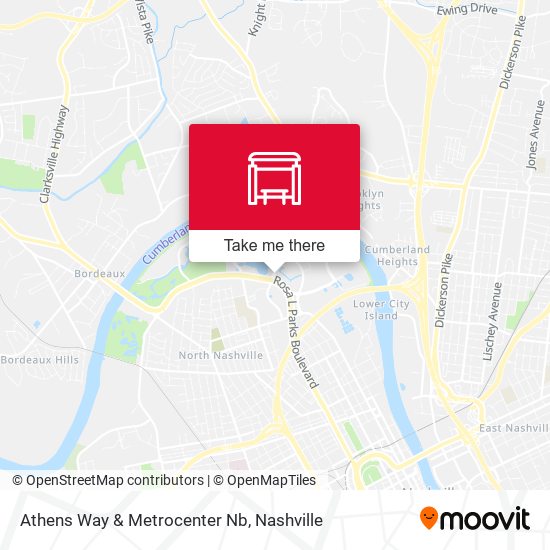 Mapa de Athens Way & Metrocenter Nb